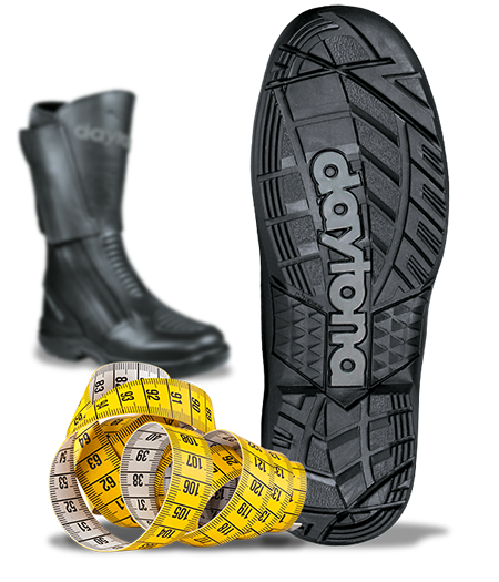 daytona boot sizes